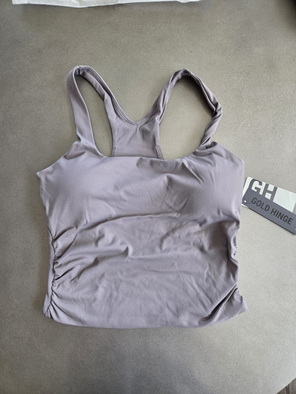 Goldhinge Grey CoreSculpt Cutout Tank Size Medium NWT